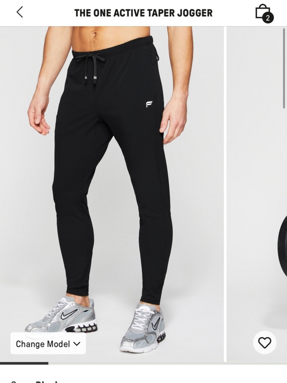 Fabletics Men's The One Active Taper Joggers - Medium - Short 30” inseam